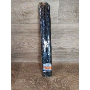 Vintage Del Mar 100% Beeswax 12" Hand Made Sculptured Candles Black Twist